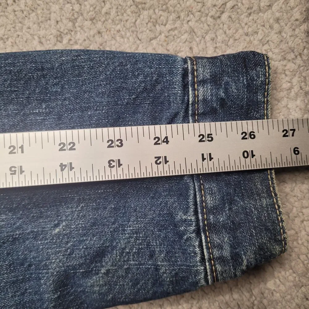 Levis‎ Jacket Mens Large Blue Denim Sherpa Lined Trucker Button Front Classic